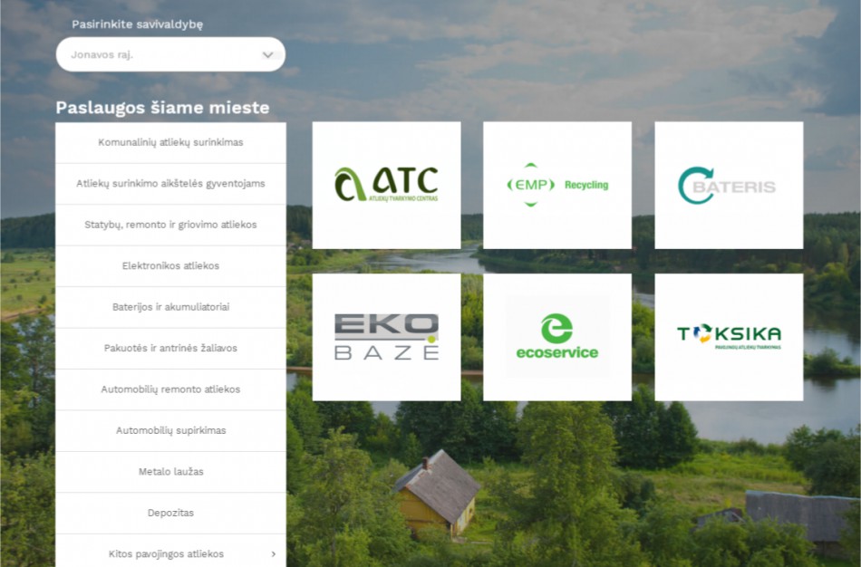 Atliekų pridavimo vietos bei tvarkytojai vienoje svetainėje atliekos.lt