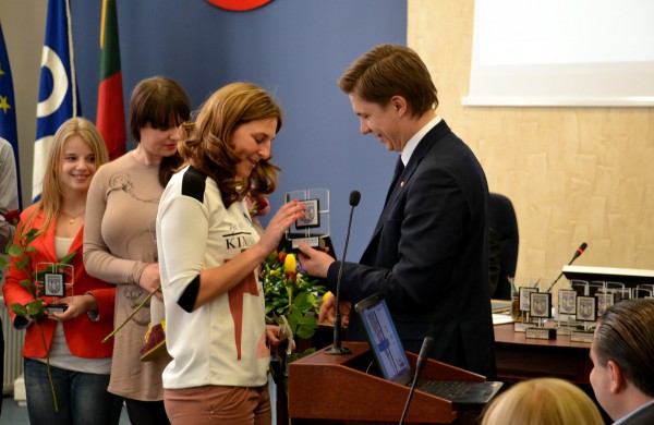 „Achema-KKSC“ tinklinio komanda sveikinimų sulaukė ir Savivaldybėje