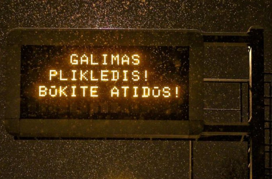 Ar gavote pranešimą dėl plikledžio?