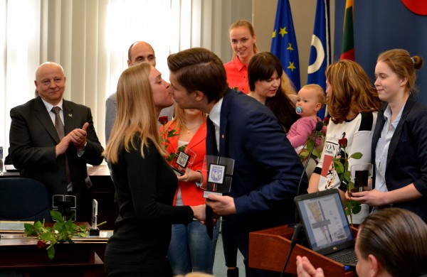 „Achema-KKSC“ tinklinio komanda sveikinimų sulaukė ir Savivaldybėje