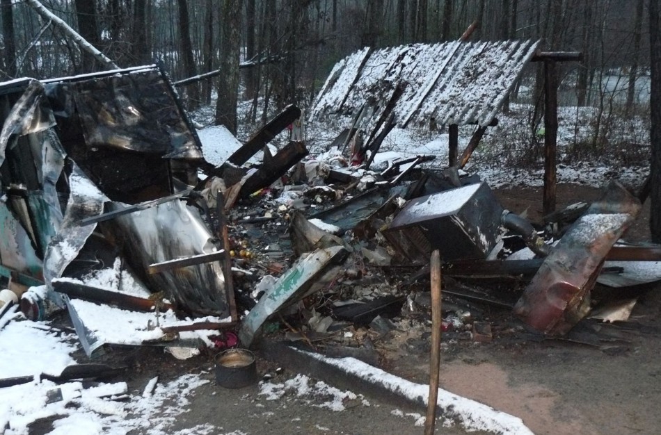 Šveicarijos seniūnijoje sudegė negyvenamas vagonėlis