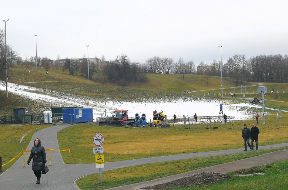 Oficialu: šeštadienį atidaroma slidinėjimo trasa