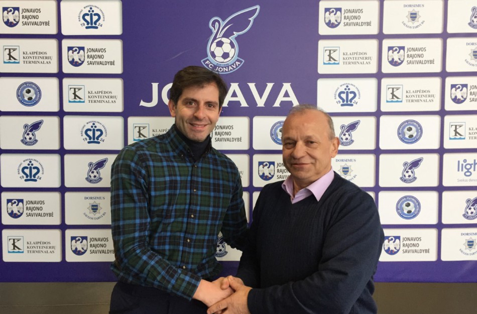 Naujasis FK "Jonava" vyriausiasis treneris - portugalas Filipe Ribeiro