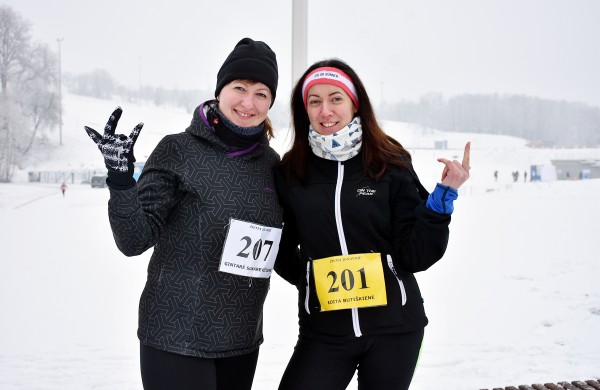 Žiemos bėgimui entuziastai vėl rinkosi Jonavoje