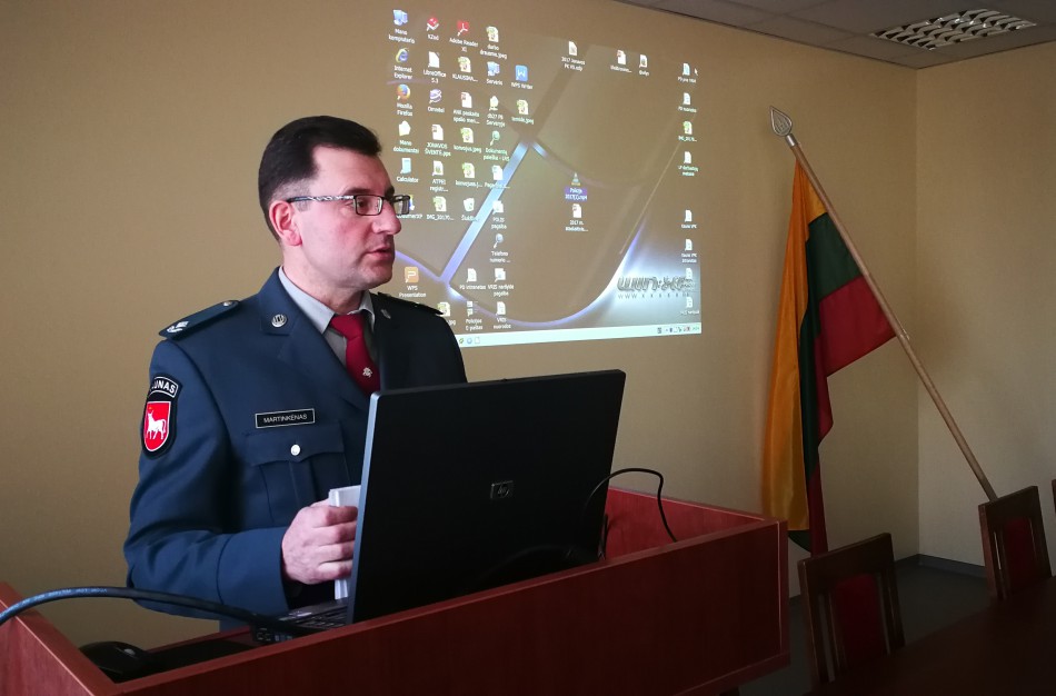 Šiandien Jonavos rajono policijos komisariatas pristatė 2017 metų veiklos rezultatus