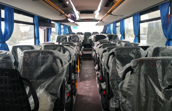 Šiandien pristatyti du nauji autobusai, kurie netrukus riedės Jonavos gatvėmis