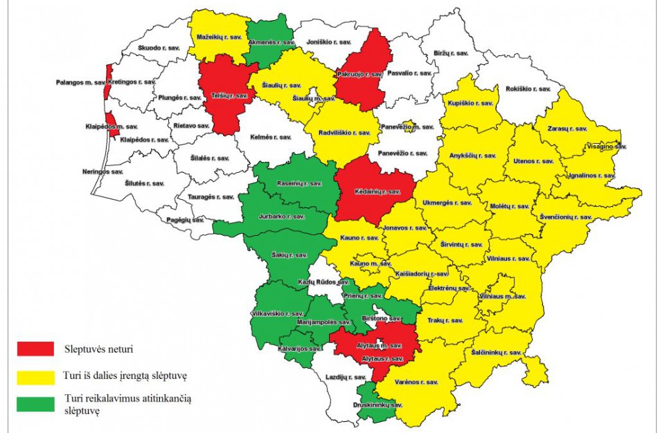 Jonavos rajone yra tik iš dalies įrengtos, reikalavimų neatitinkančios, slėptuvės