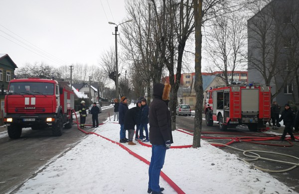 Jonavoje degė gyvenamasis namas 
