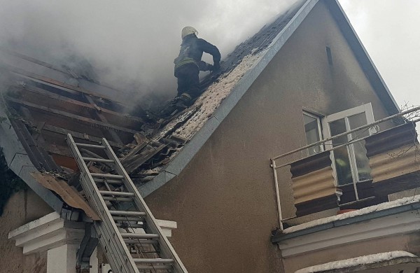 Jonavoje degė gyvenamasis namas 