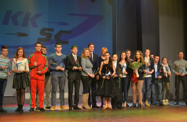 Gėlės, padėkos ir linkėjimai - geriausiems sportininkams