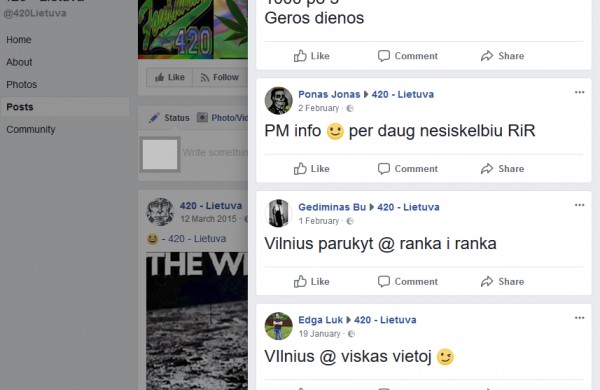 Nustatyta grupė asmenų, sukčiavusių ir platinusių narkotines medžiagas socialiniuose tinkluose