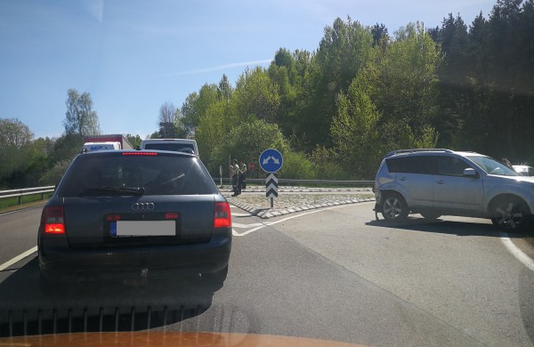 Po eismo įvykio formavosi spūstys 