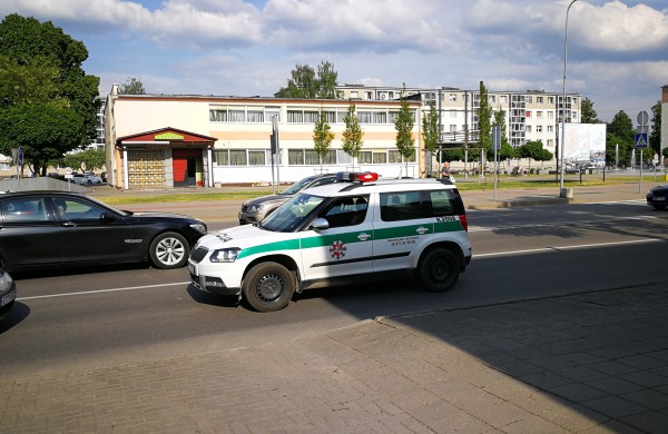 Avarija miesto centre per patį vakaro piką