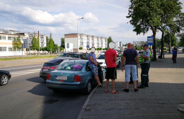 Avarija miesto centre per patį vakaro piką