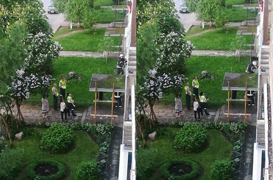 Pranešimas: bute galimai yra lavonas