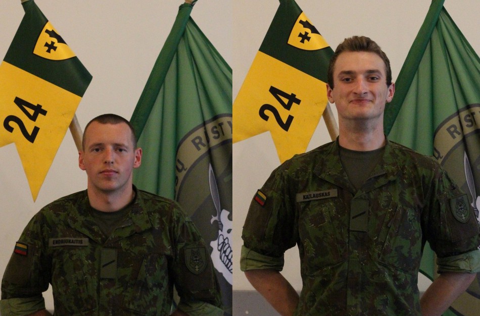 Po pusmečio tarnybos šauktiniai Egidijus ir Rytis: įgyta patirtis padės mums išgyventi ir nugalėti mūšio lauke