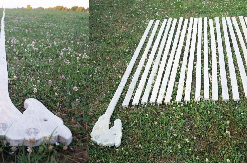 Jono sodybos kiemu ,,prajos“ ilgiausias Lietuvoje medinis arkliukas!