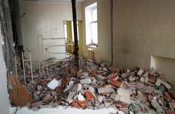 Jau pradėti Vaikų ligų skyriaus remonto darbai