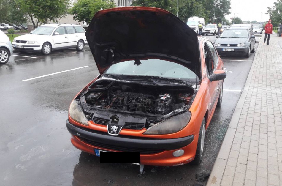 A.Kulviečio gatvėje degė automobilis