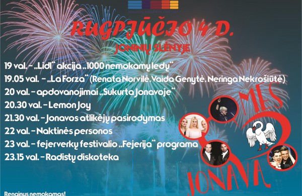 Informacija miesto šventės metu