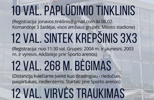 Informacija miesto šventės metu