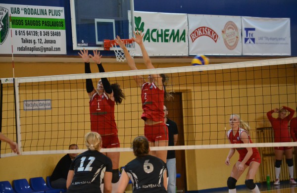Jonavos tinklininkės nepaliko galimybių laimėti ir latvėms
