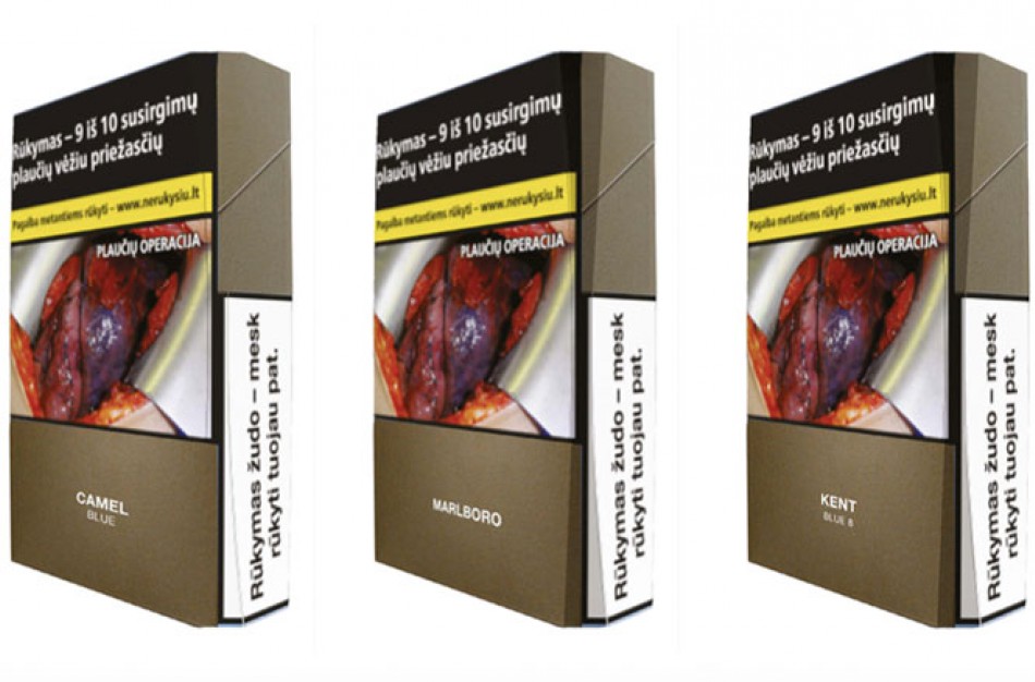 Vyriausybė imasi pasaulyje nepasiteisinusios bendrinės tabako gaminių pakuotės