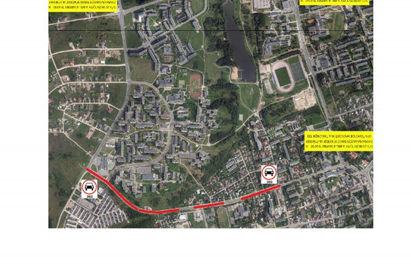 Vasario 16-osios g. bus ribojamas eismas