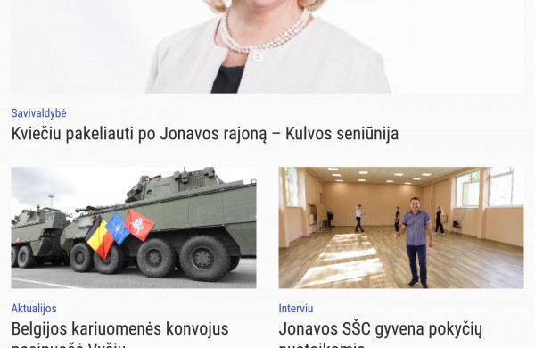 Interneto svetainė jonavoszinios.lt: Viskas tik pirmyn !