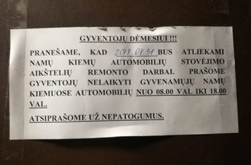 P.Vaičiūno g. gyventojai: „Mūsų kieme kažkas labai pokštauja“