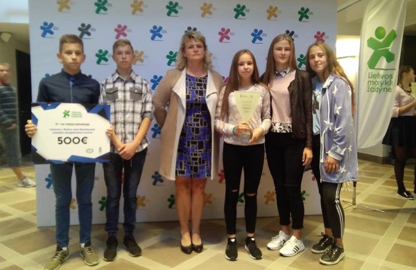 Lietuvos mokyklų žaidynėse 2018 iškovota prizinė vieta 