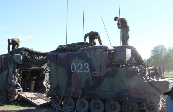 Rukloje dislokuotai NATO priešakinių pajėgų bataliono kovinei grupei buvo pakeltas aukštesnis budrumo lygis
