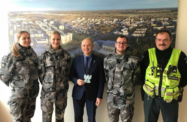 Viešojo saugumo akademijos studentų akcija Jonavoje