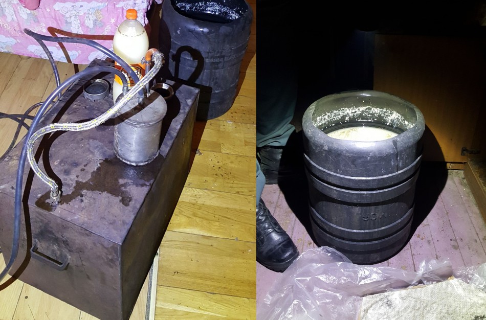 Jonavos rajono gyventojo namuose aptiktas aparatas, skirtas naminei degtinei gaminti