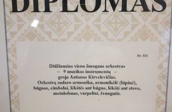 Žmogus orkestras šiandien vėl siekė naujo rekordo
