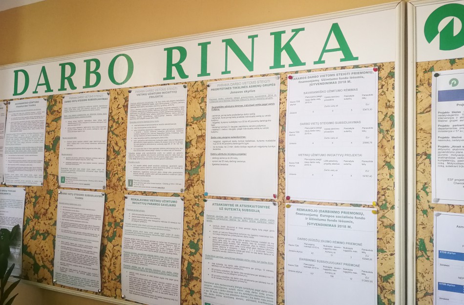 Paslaugas teikia jau ne Darbo birža, o Užimtumo tarnyba 