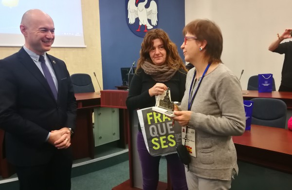 Šiltai sutikti Erasmus+ programos projekto „Take the e+train“  dalyviai 