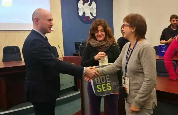 Šiltai sutikti Erasmus+ programos projekto „Take the e+train“  dalyviai 
