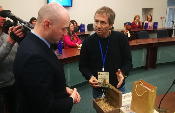 Šiltai sutikti Erasmus+ programos projekto „Take the e+train“  dalyviai 