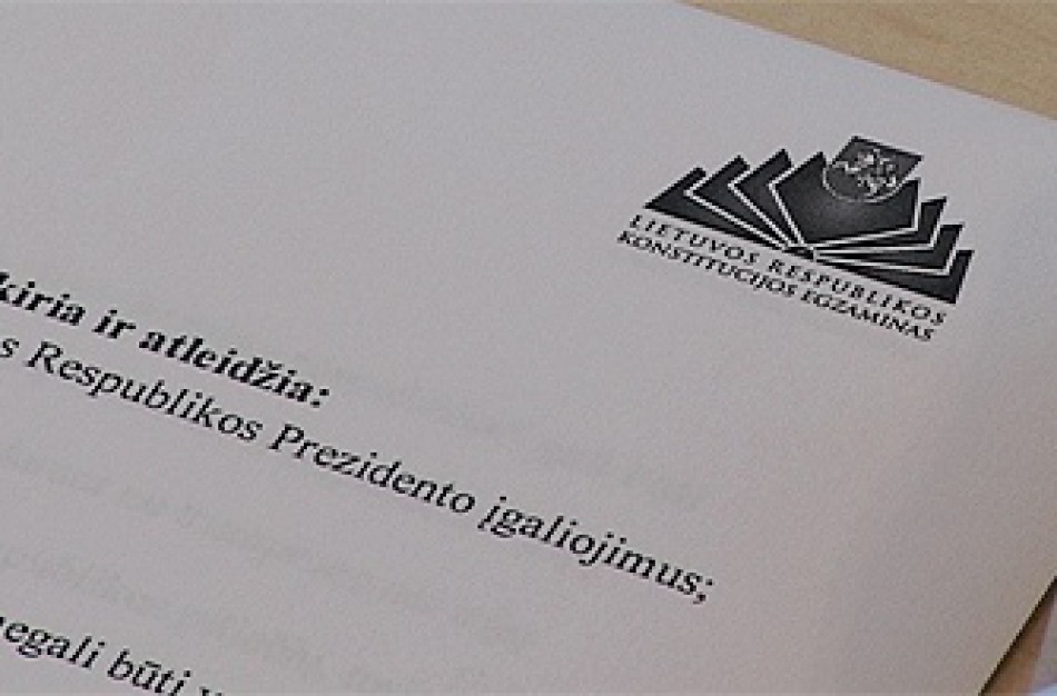 Kviečia dalyvauti Konstitucijos egzamine