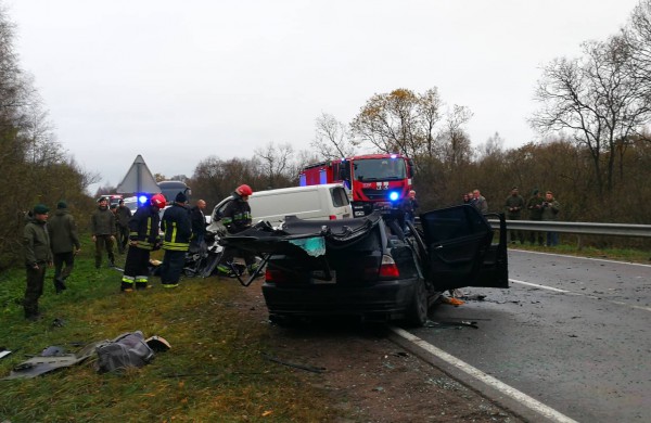 Didelė avarija kelyje Jonava - Rukla