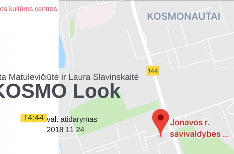 L. Slavinskaitės ir R.Matulevičiūtės paroda Kosmo look – įkvėpta Kosmonautų mikrorajono