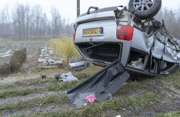 Avarija pavojingoje Panerių gatvės atkarpoje