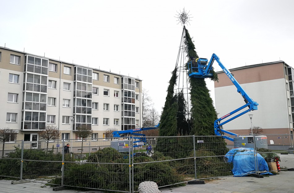 Į dangų stiebiasi pagrindinė miesto puošmena