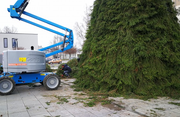 Į dangų stiebiasi pagrindinė miesto puošmena