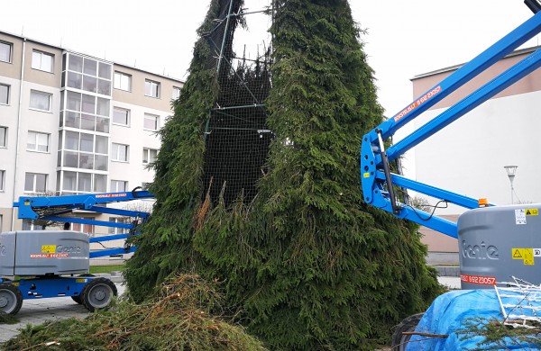 Į dangų stiebiasi pagrindinė miesto puošmena