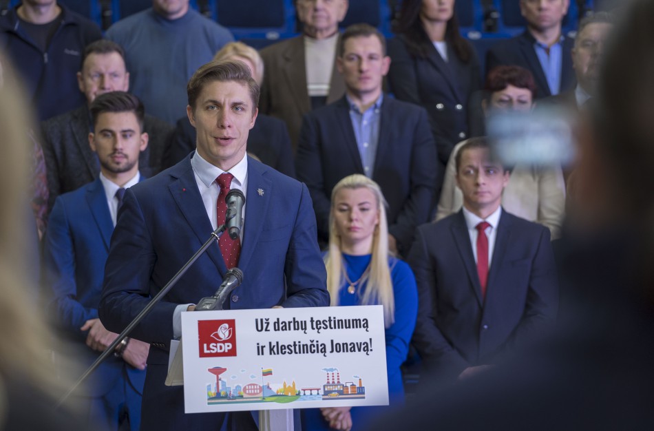 LSDP Jonavos skyrius pirmieji pristato kandidatus ir rinkiminę programą (politinė reklama)