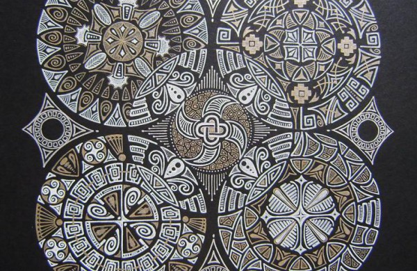 Pirmoji jonavietės piešta mandala gimė “iš lėkštės” (nuotraukų galerija)