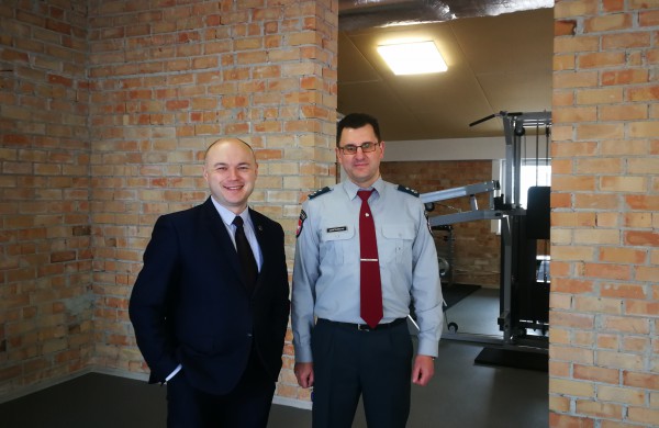 Jonavos policijos komisariate atidaryta nauja sporto ir laisvalaikio erdvė