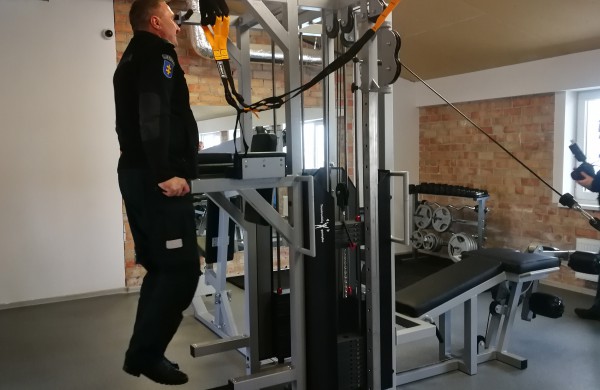 Jonavos policijos komisariate atidaryta nauja sporto ir laisvalaikio erdvė